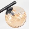 Chehalis ceiling light, globe light Amber, 5-light sources