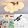 Chehalis ceiling light, globe light white, 5-light sources