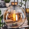 Koyoto hanging light, globe light, pendant light 30 cm Amber, clear, 1-light source
