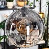 Koyoto hanging light, globe light, pendant light 30 cm clear, Smoke-coloured, 1-light source