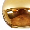 Koyoto ceiling light, globe light gold, 1-light source
