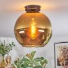 Koyoto ceiling light, globe light gold, 1-light source