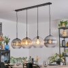 Koyoto hanging light, globe light, pendant light Amber, clear, Smoke-coloured, 4-light sources