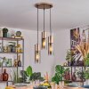 Dulcita hanging light, pendant light brown, 3-light sources