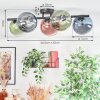 Chehalis ceiling light, globe light blue, green, clear, coppery, 5-light sources
