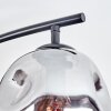 Ripoll ceiling light, globe light Amber, clear, Smoke-coloured, 4-light sources