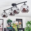 Ripoll ceiling light, globe light Smoke-coloured, 4-light sources