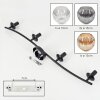 Ripoll ceiling light, globe light Amber, clear, Smoke-coloured, 4-light sources