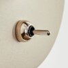 Ganik wall light chrome, cream, sand-coloured, 1-light source