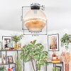 Koyoto ceiling light, globe light 12 cm Amber, 1-light source