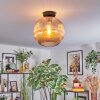 Koyoto ceiling light, globe light 12 cm Amber, 1-light source