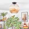 Koyoto ceiling light, globe light 12 cm Amber, 1-light source