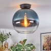 Koyoto ceiling light, globe light 12 cm blue, clear, 1-light source