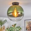 Koyoto ceiling light, globe light 12 cm green, clear, 1-light source