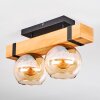 Sernadelo ceiling light, globe light Ecru, black, 2-light sources
