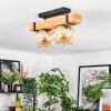 Sernadelo ceiling light, globe light Ecru, black, 2-light sources