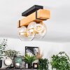 Sernadelo ceiling light, globe light Ecru, black, 2-light sources