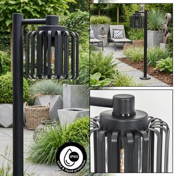 Horil outdoor light, path light black, 1-light source