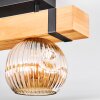 Sernadelo ceiling light, globe light Ecru, black, 2-light sources