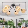Basto ceiling light, globe light Ecru, 6-light sources