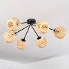 Basto ceiling light, globe light Ecru, 6-light sources