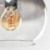 Koyoto ceiling light, globe light Amber, clear, Smoke-coloured, 4-light sources
