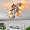 Koyoto ceiling light, globe light Amber, clear, Smoke-coloured, 4-light sources