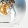 Koyoto ceiling light, globe light blue, gold, green, clear, Smoke-coloured, 4-light sources