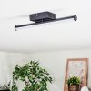 Fenol ceiling light LED black, 1-light source