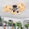 Basto ceiling light, globe light Ecru, 6-light sources