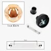 Ripoll ceiling light, globe light Amber, 1-light source