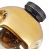 Ripoll ceiling light, globe light gold, clear, 1-light source