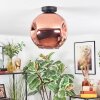 Ripoll ceiling light, globe light coppery, 1-light source
