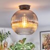 Koyoto ceiling light, globe light 30 cm clear, Smoke-coloured, 1-light source