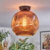 Ripoll ceiling light, globe light coppery, 1-light source