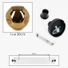 Ripoll ceiling light, globe light gold, 1-light source