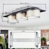 Falor ceiling light LED black, 1-light source