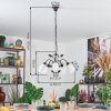 Mirelia hanging light, pendant light rust-coloured, 5-light sources