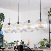 Koyoto hanging light, globe light, pendant light clear, 4-light sources