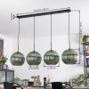 Koyoto hanging light, globe light, pendant light green, 4-light sources