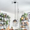 Koyoto hanging light, globe light, pendant light clear, Smoke-coloured, 1-light source