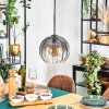 Koyoto hanging light, globe light, pendant light clear, Smoke-coloured, 1-light source
