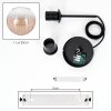 Koyoto hanging light, globe light, pendant light Amber, clear, 1-light source