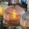 Koyoto hanging light, globe light, pendant light blue, green, coppery, 4-light sources
