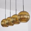 Koyoto hanging light, globe light, pendant light gold, 4-light sources