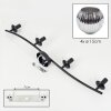 Ripoll ceiling light, globe light chrome, Smoke-coloured, 4-light sources