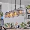 Koyoto hanging light, globe light, pendant light clear, Smoke-coloured, 4-light sources