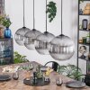 Koyoto hanging light, globe light, pendant light clear, Smoke-coloured, 4-light sources