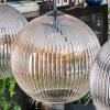 Koyoto hanging light, globe light, pendant light Amber, clear, Smoke-coloured, 4-light sources