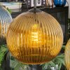 Koyoto hanging light, globe light, pendant light blue, gold, green, 4-light sources